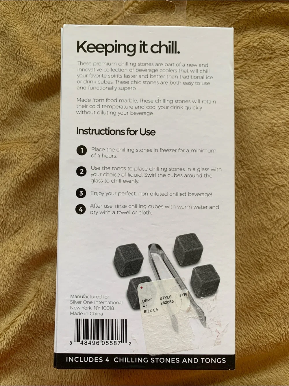 S1 Premium Chilling Stones 5-Piece Set - Gray